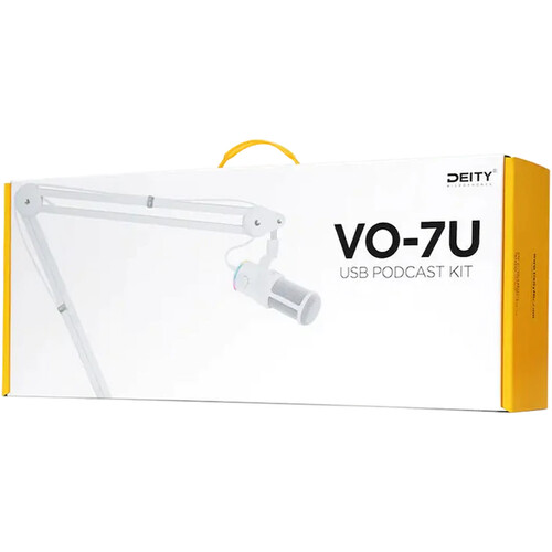 Мікрофон Deity Microphones VO-7U Dynamic Supercardioid USB Streamer Microphone Kit with Boom Arm (White) (DTA0196D22) | DEITY Microphones