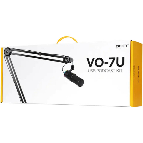 Студійний микрофон Deity Microphones VO-7U Dynamic Supercardioid USB Streamer Microphone Kit with Boom Arm (Black) (DTA0196D23) | DEITY Microphones