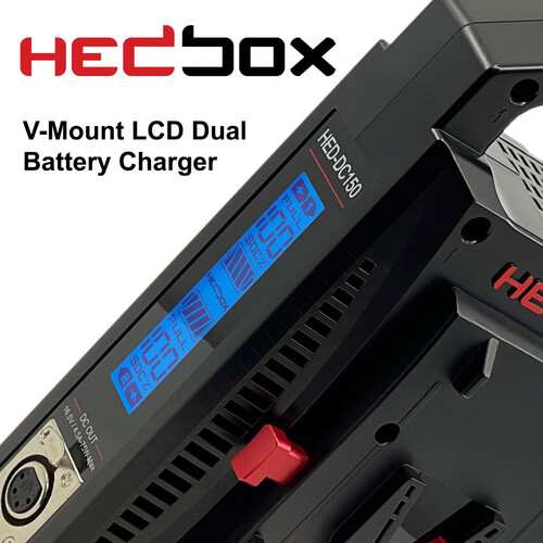 Зарядний пристрій Hedbox Dual Digital V-Mount Battery Charger with Power Bank Function (HED-DC-150V) | Hedbox