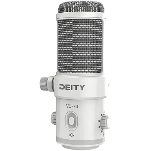 Мікрофон Deity Microphones VO-7U Dynamic Supercardioid USB Streamer Microphone Kit with Desktop Tripod (White) (DTA0196D20) | DEITY Microphones