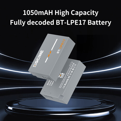 Аккумулятор ZGCINE LP-E17 Camera Battery (1030mAh) (BT-LPE17) | от бренда ZGCINE