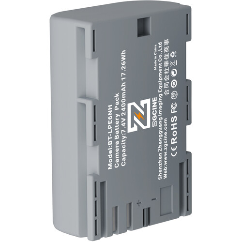 Акумулятор ZGCINE LP-E6NH Camera Battery (2400mAh) (BT-LPE6NH) | ZGCINE
