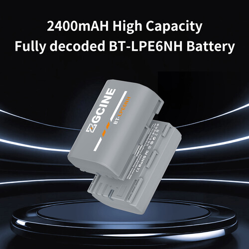 Акумулятор ZGCINE LP-E6NH Camera Battery (2400mAh) (BT-LPE6NH) | ZGCINE