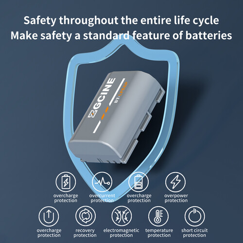 Акумулятор ZGCINE LP-E6P Camera Battery (2600mAh) (BT-LPE6P) | ZGCINE