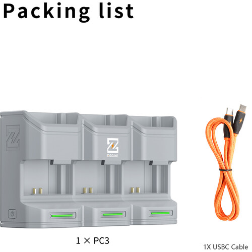 Зарядний пристрій ZGCINE PC3-FZ100 Travel Charging Case for NP-FZ100 Battery (Gray) (PC3-FZ100) | ZGCINE