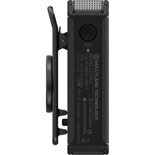 Радіосистема Hollyland LARK MAX Duo 2-Person Wireless Microphone System and Omnidirectional Lavalier Microphone Kit (2.4 GHz, Black) (LARK MAX Duo) | Hollyland