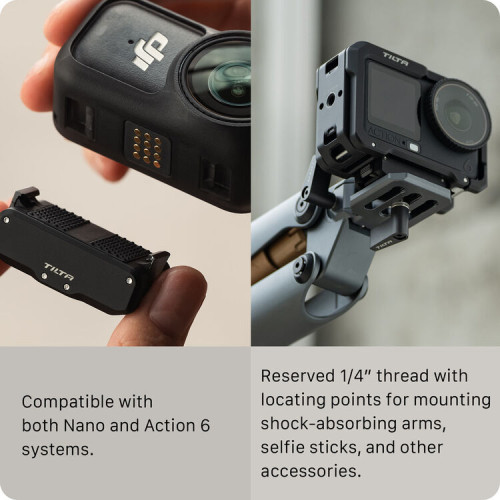Клітка Tilta Camera Cage Base Kit for DJI Osmo Action 6 (Black) (TA-T95-A-B) | Tilta