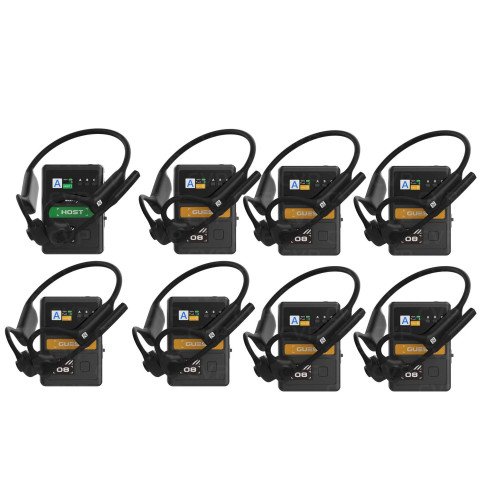 Інтерком Vaxis LITECOMM V1 8S Full-Duplex Wireless Intercom System with Eight Headsets (1.9 GHz) (220-0018) | Vaxis