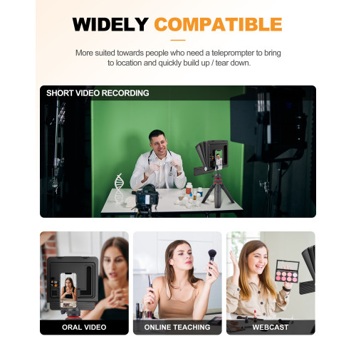 Телесуфлер LENSGO TC7IIS Teleprompter for Smartphones (TC7IIS) | LENSGO