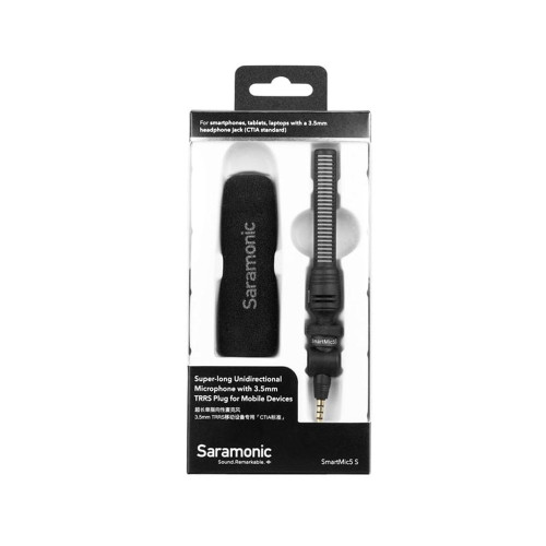 Микрофон Saramonic SmartMic5 S Mini Shotgun Microphone for DSLR and Mirrorless Cameras (SmartMic5 S) | Saramonic