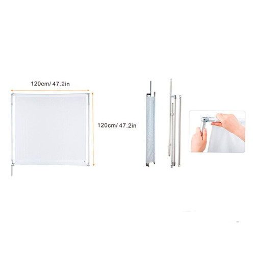 Прапор E-Image Collapsible Flag Panel F06-48 (120х120cm) (F06-48) | E-image