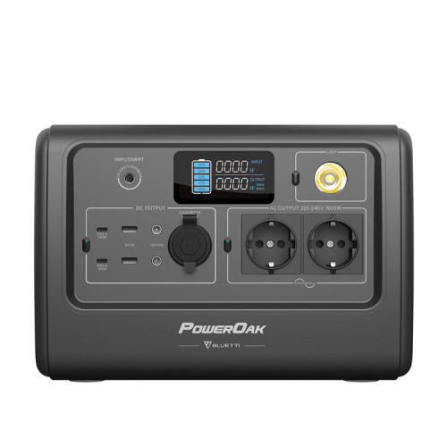 Зарядная станция Bluetti PowerOak EB70 716Wh, 198889mAh, 1000W, Grey (PB930692) | BLUETTI