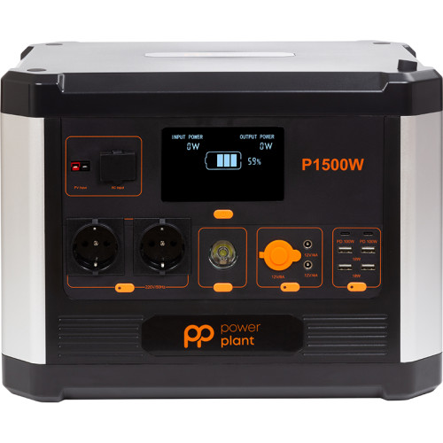 Зарядна станція PowerPlant P1500W 1536Wh, 426667mAh, 1500W |