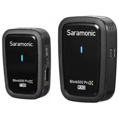 Компактна радіосистема Saramonic Blink 500 ProX Q10 2.4GHz Dual Channel Wireless Microphone System (BLINK 500 PROX Q10) | Saramonic