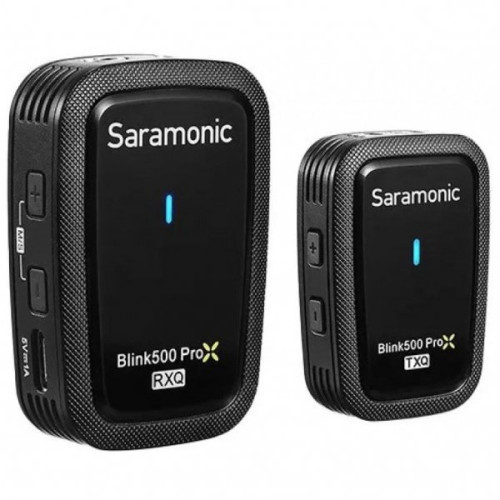 Компактна радіосистема Saramonic Blink 500 ProX Q10 2.4GHz Dual Channel Wireless Microphone System (BLINK 500 PROX Q10) | Saramonic