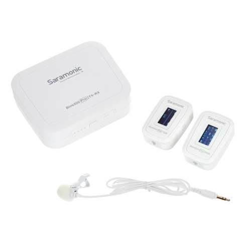 Компактна радіосистема Saramonic Blink 500 Pro B1 Digital Camera-Mount Wireless Omni Lavalier Microphone System (2.4 GHz, White) (BLINK 500 PRO B1W) | Saramonic