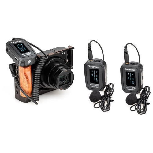 Компактна радіосистема Saramonic Blink 500 Pro B2 2-Person Digital Camera-Mount Wireless Omni Lavalier Microphone System (2.4 GHz, Snow White) (BLINK 500 PRO B2) | Saramonic