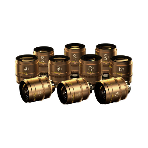 Комплект об'єктивів DZOFilm Arles Lustre 10-Lens Full Kit Full Frame / VistaVision Prime Cine Lens (PL Mount) (DZO-APG10PLM) | від бренду Tilta