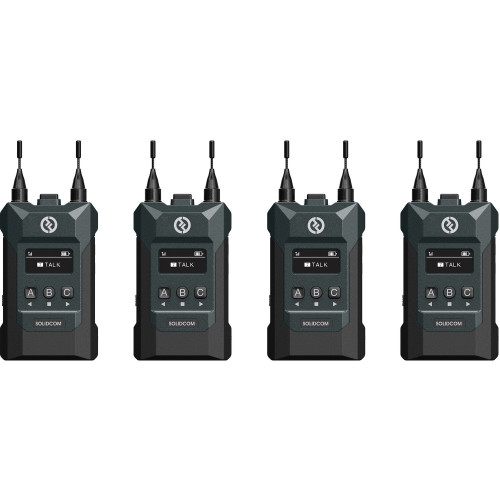 Інтерком система Hollyland Solidcom M1 Full-Duplex Wireless Intercom Solution (4 Beltpacks) (HL-Solidcom M1-4B) | Hollyland