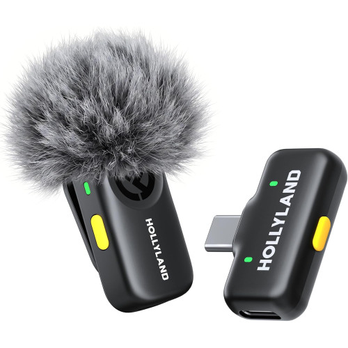 Беспроводная микрофонная система Hollyland LARK A2 Solo 1TX&1RX Wireless Microphone System with USB-C Reciver (Space Gray, 2.4 GHz) (LARK A2 Solo USB-C RX) | от бренда Hollyland