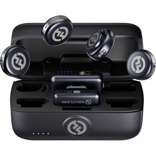 Беспроводная микрофонная система Hollyland LARK M3 Combo 4TX&2RX Wireless Microphone System with 4 Clip-On Mic/Transmitters, 1 USB Receiver & 1 Camera Receiver (2.4 GHz) (LARK M3 Combo 4TX_2RX) | от бренда Hollyland
