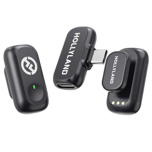 Радиосистема Hollyland LARK A1 Mini Duo 2-Person Wireless Microphone System with USB-C Connector for Mobile Devices (Space Gray, 2.4 GHz) (LARK A1 Mini Duo USB-C) | Hollyland