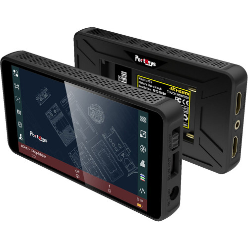 Накамерний монітор PORTKEYS PT5 5' 4K HDMI Touchscreen Monitor with 3D LUT Support (PT5) | PortKeys