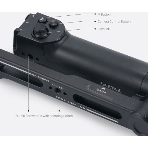 Ручка Tilta Lightweight Rear Operating Control Handle for DJI RS 4 Pro/RS 4/3 Pro/RS 2 (TGA-LRH) | Tilta