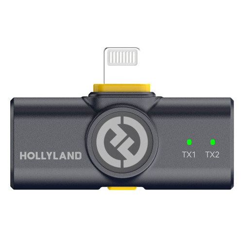 Радиосистема Hollyland LARK M2 DUO 2-Person Wireless Microphone System with Lightning Connector (2.4 GHz,Shine Charcoal) (Lark M2 with Lighting Plug) | Hollyland