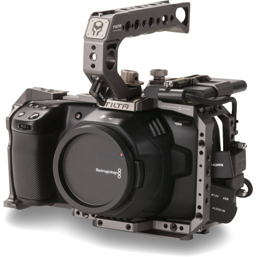 Стандартна клітка Tilta Camera Cage для Blackmagic Design Pocket Cinema Camera 4K/6K (Basic Kit, Tilta Gray) (TA-T01-B-G) | Tilta