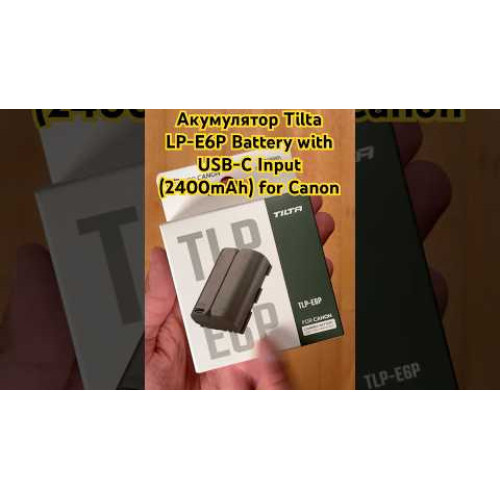 Акумулятор Tilta LP-E6P Battery with USB-C Input (2400mAh) for Canon Cameras – Green (TLP-E6P-GN) | Tilta