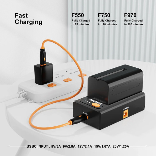 Батарейна площадка з функцією зарядки ZGCINE NPF-02 Sony L-Series Battery Charger/Power Adapter (NPF-02) | від бренду ZGCINE