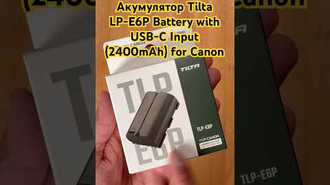 Акумулятор Tilta LP-E6P Battery with USB-C Input (2400mAh) for Canon Cameras  Green (TLP-E6P-GN)